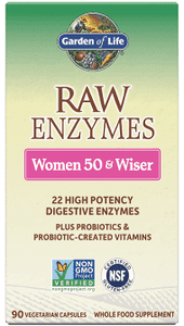 Raw Enzymes Women 50 & Wiser - 90 Day Supply
